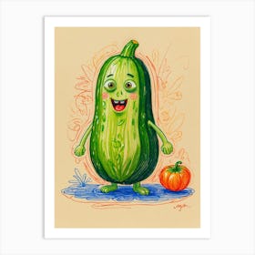 Cucumber Canvas Print Art Print