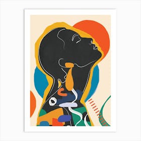 Modern Abstract Woman Vi Art Print