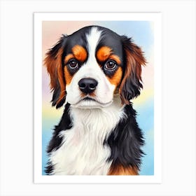 Cavalier King Charles Spaniel Watercolour Dog Art Print