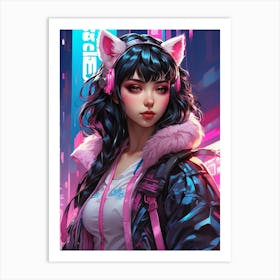 Anime Girl 2 Art Print