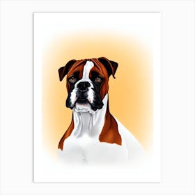 Boxer Illustration Dog Art Print