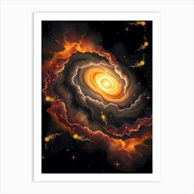 Galaxy In Space 2 Art Print