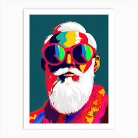 Santa Claus, Pop Art 1 Art Print