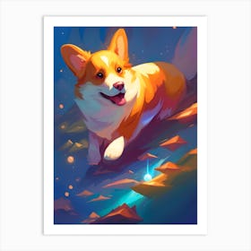 Corgi 9 Art Print