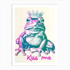 Kiss Me Frog Art Print