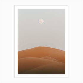 Sand Dune Moon Art Print