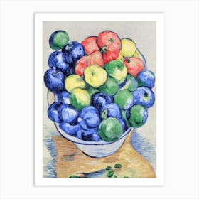 Pepino 1 Vintage Sketch Fruit Art Print