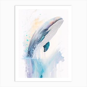 Southern Bottlenose Whale Storybook Watercolour  (2) Art Print