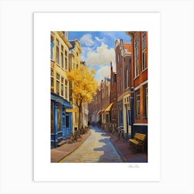 Amsterdam. Holland. beauty City . Colorful buildings. Simplicity of life. Stone paved roads.22 Art Print