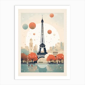 Paris Eiffel Tower poster Art Print