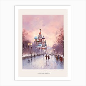 Dreamy Winter Painting Poster Moscow Russia Art Print