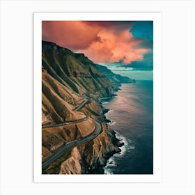 Sunset Over The Ocean 11 Art Print