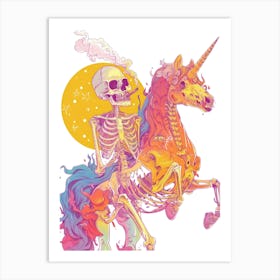 Unicorn Skeleton 1 Art Print