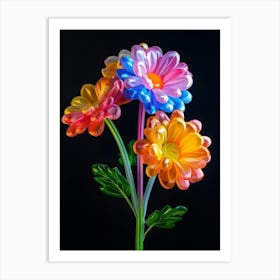Bright Inflatable Flowers Chrysanthemum Art Print