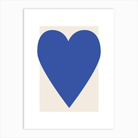 Heart Blue Art Print