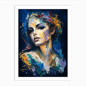 Woman'S Face 12 Art Print