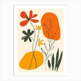 Flowers And Leaves 31 Art Print