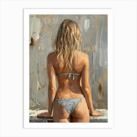 Back View Of A Bikini Art Print