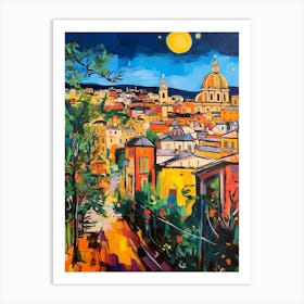 Rome Italy 4 Fauvist Painting Art Print