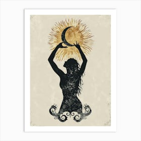 Sun And The Moon Art Print