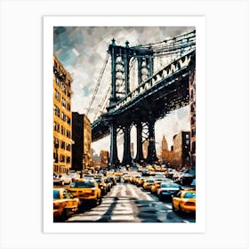 New York City Taxis Art Print