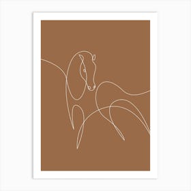 Angelic Horse, Outline, Line Art, Home Decor, Art, Kitchen, Bathroom, Bedroom, Nature, Wall Print Art Print