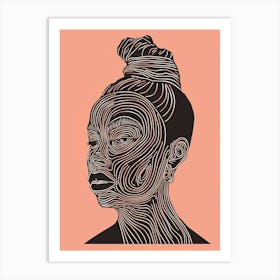 Portrait Of A Woman 437 Art Print