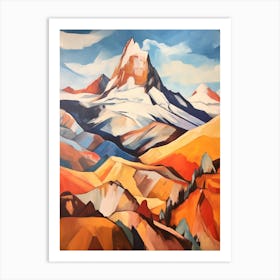 Cerro Mercedario Argentina 3 Mountain Painting Art Print