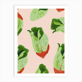 Leafy Greens Pattern Art Print