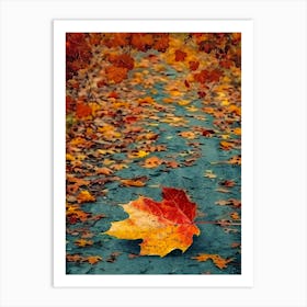 1Fall Autumn Fall Leaves Art Print