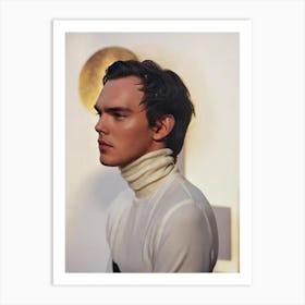 Nicholas Hoult Retro Collage Movies Art Print