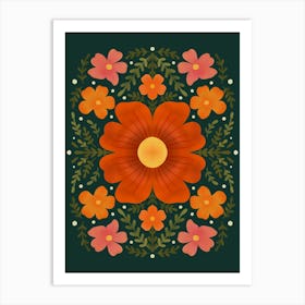 Red Flower Art Print