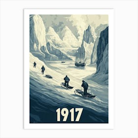 Aihrgdesign A Vintage Adventure Poster Of A Dramatic Polar Re 6ef11cd0 Bb78 4941 B034 A54d0cad31ec 1 Art Print