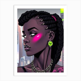 Sexy Black Woman Art Print