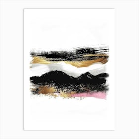 Abstract Mountain Painting 16 Art Print