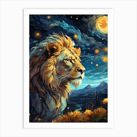 Lion Art 1 Art Print