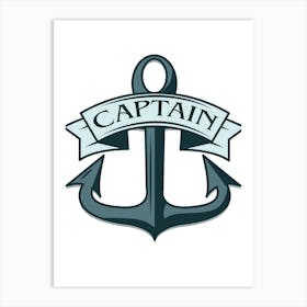 Nautical ships Captain Art Print