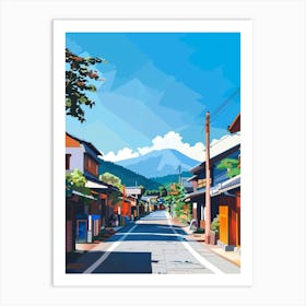 Beppu Japan 1 Colourful Illustration Art Print