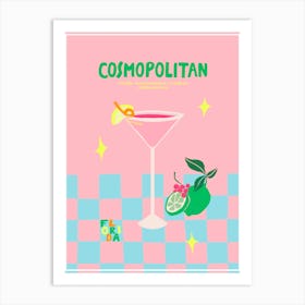 Cocktail collection - Cosmopolitan Art Print Art Print