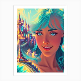 Fantasy Fairytale Girl Art Print