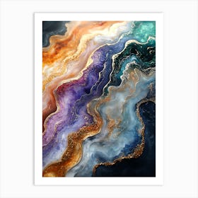 Stunning Whimsical Marble 23 Art Print