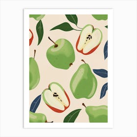 Apple Pattern Illustration 1 Art Print