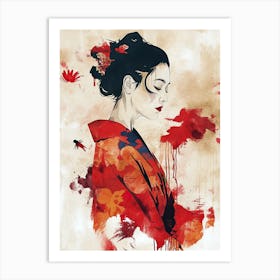 Geisha, Japan Art Print