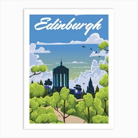 Edinburgh Scotland Travel Art Print