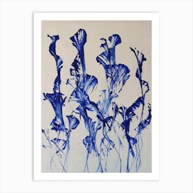 Blue Flowers Art Print