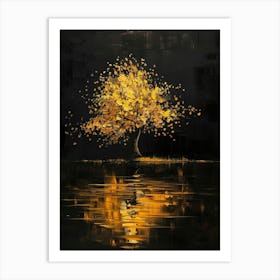 Tree In The Water 4 Art Print