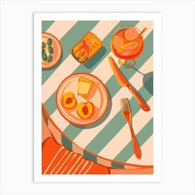 Golden hour aperitivo Art Print