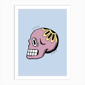 Day Of The Dead Skull Illustration Art Print
