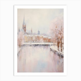 Dreamy Winter Painting Inverness United Kingdom 2 Art Print