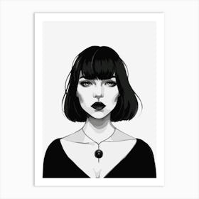 Black And White Painting Art Print